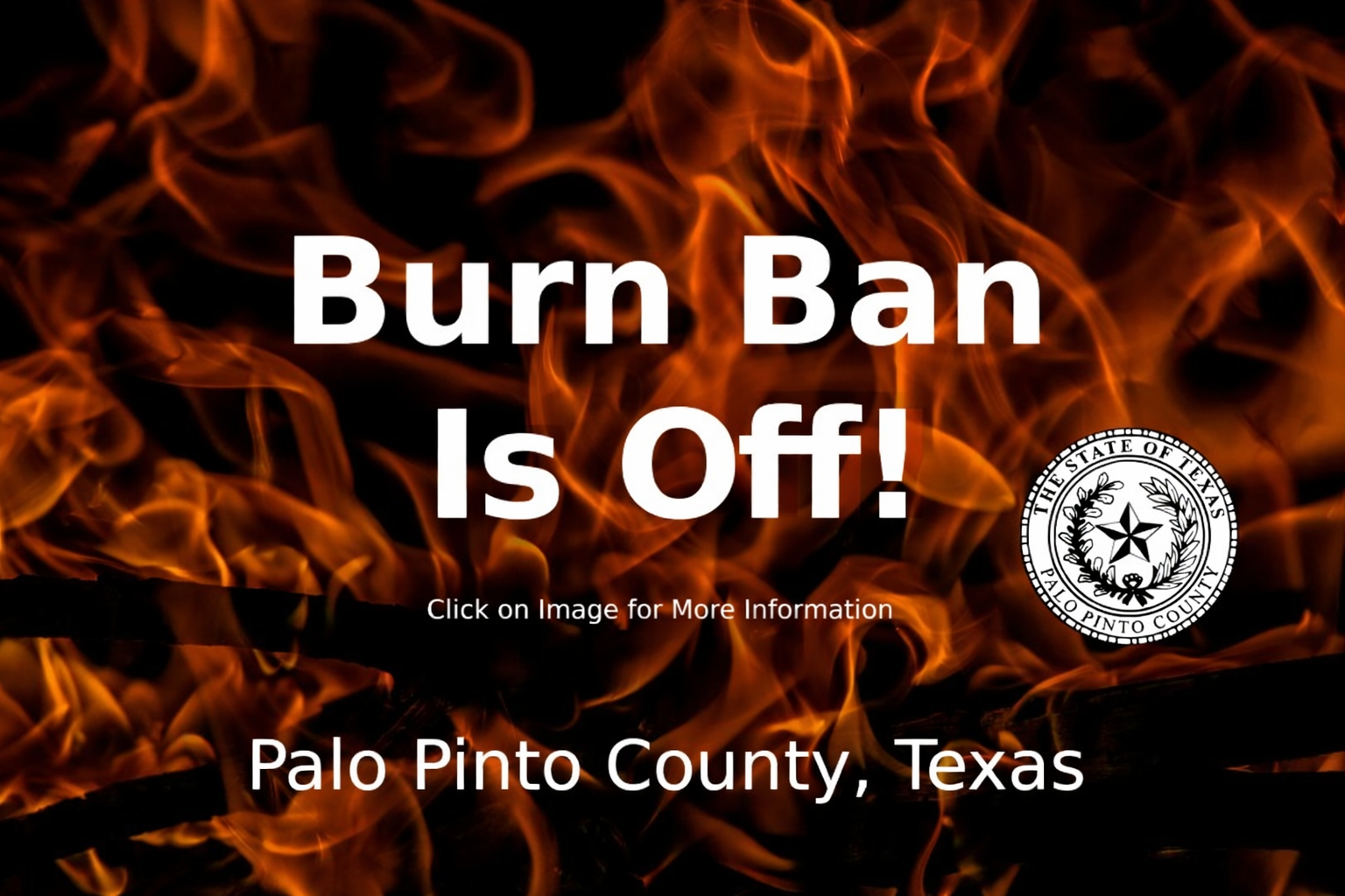 BURN BAN IS OFF